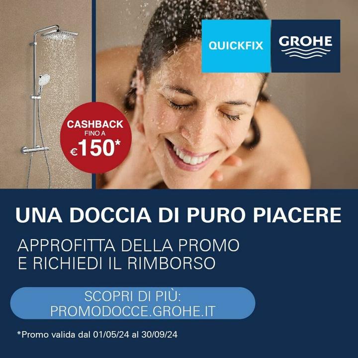 Immagine prodotto Grohe Vitalio Comfort 250 Flex Duschsystem mit Umstellung, Reno-Set, Länge 620mm, wassersparend, chrom