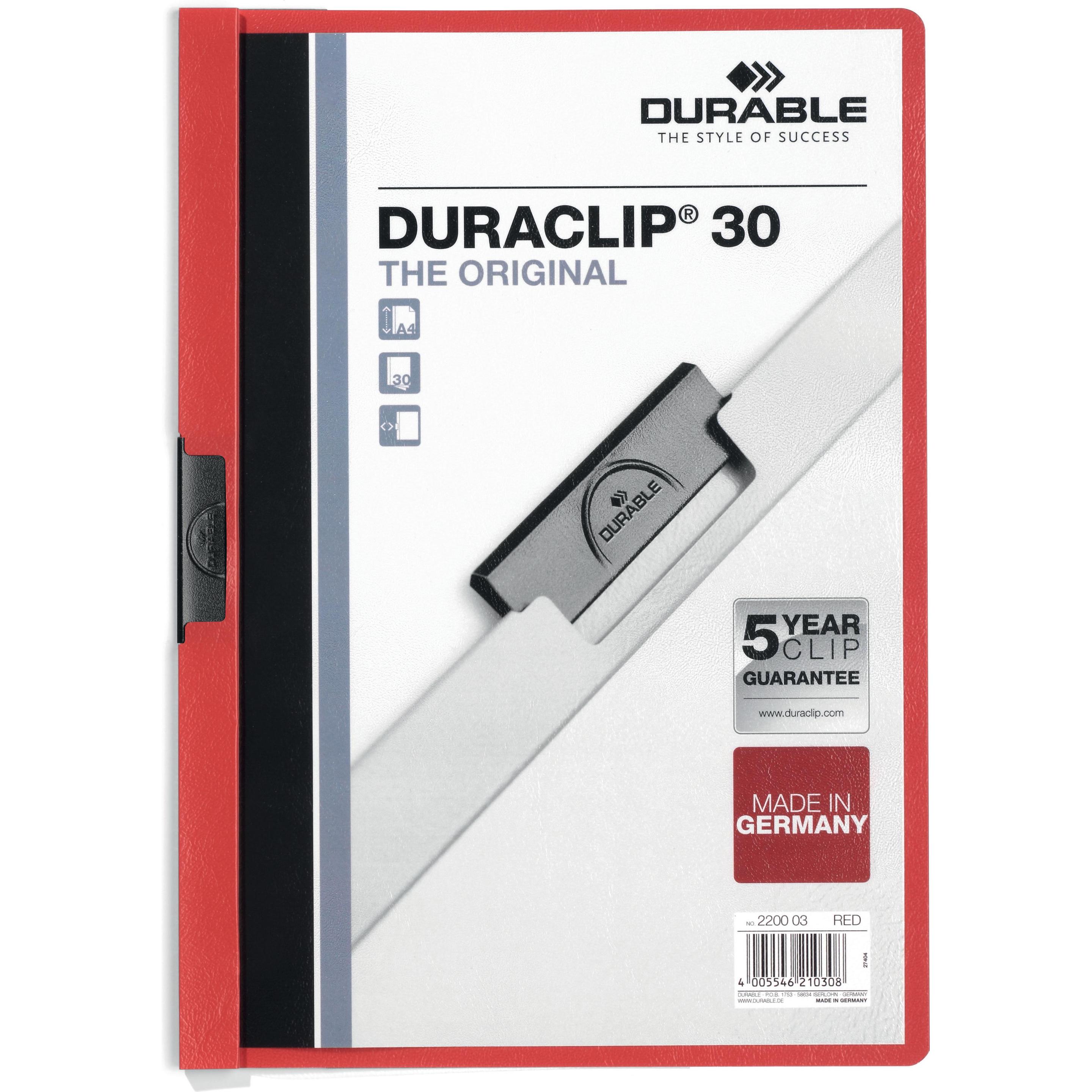 Durable, Mappe, Klemmhefter DURACLIP 30 (A4, 1 x)