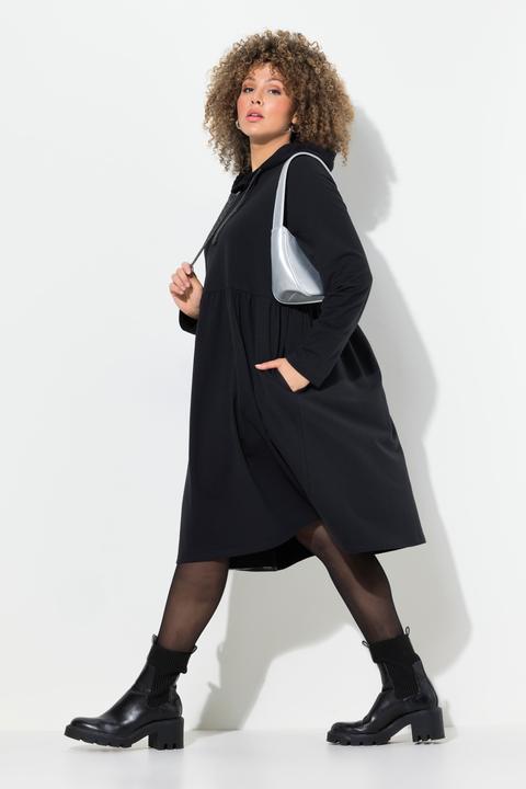 Actual product image Ulla Popken Hooded Long Sleeve Jersey Dress (42, 44)