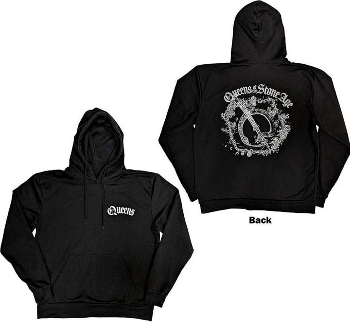 Actual product image Queens Of The Stone Age Floral Chains Back Print (Hoodie) (M)