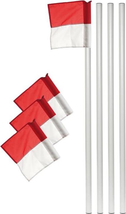 Actual product image Kübler Sport Border rods set of 4 Ø 50 mm, red / white