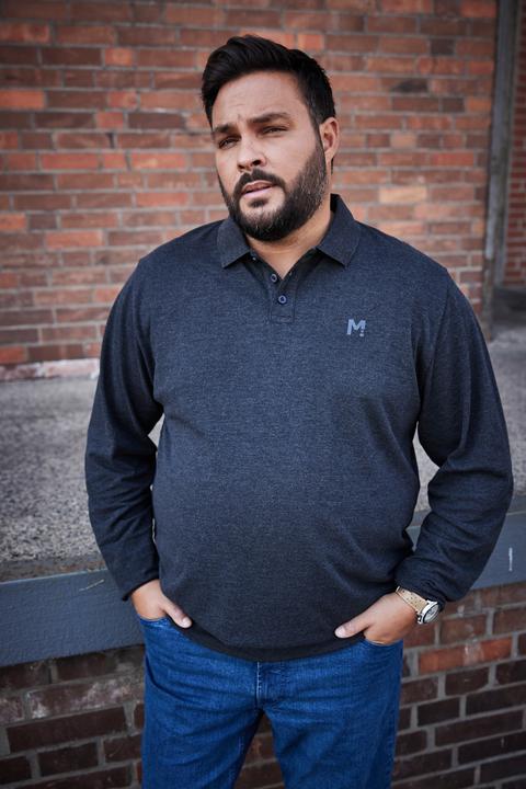 Actual product image Men+ Poloshirt, Basic, Piqué, Langarm (6XL)