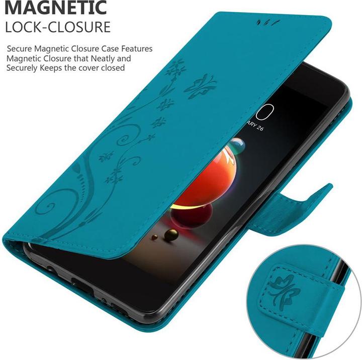 Produktbild Cadorabo Flower Book Cover (LG K8 2018, Huawei Y9 (2018))