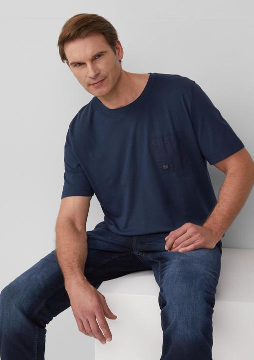 Actual product image S.Oliver T-Shirt T-Shirt mit Brusttasche und Garment Dye (XXL)
