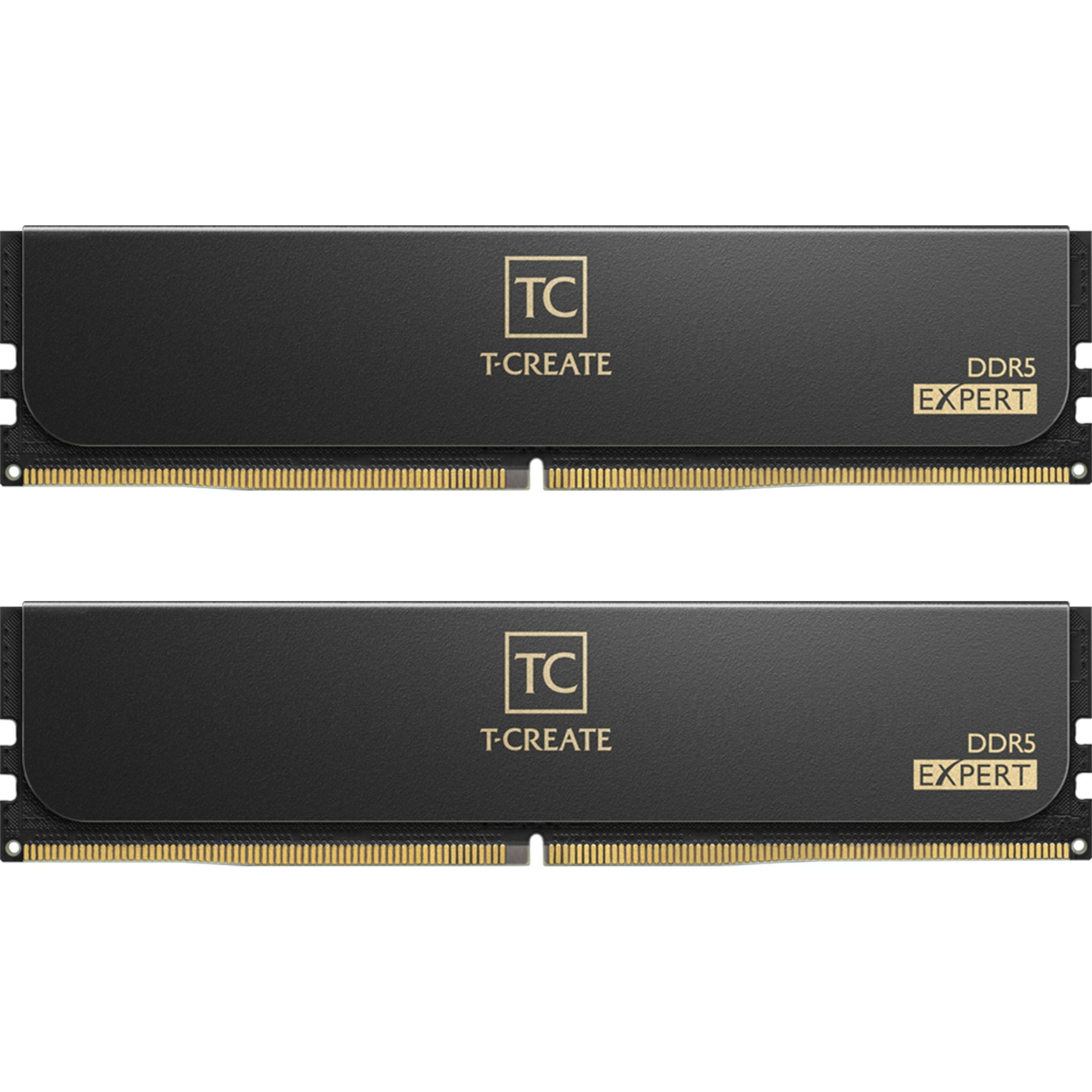 Team Group Expert (2 x 16GB, 7200 MHz, DDR5-RAM, DIMM), RAM, Schwarz