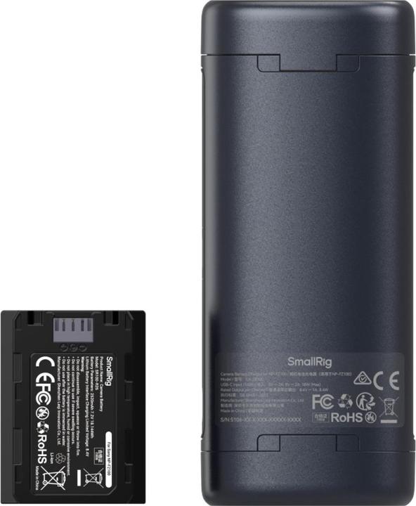Immagine prodotto SmallRig 5696 Portable Charger Case Kit for NP-FZ100 Batteries (Batteria della fotocamera, Caricabatterie per fotocamere)
