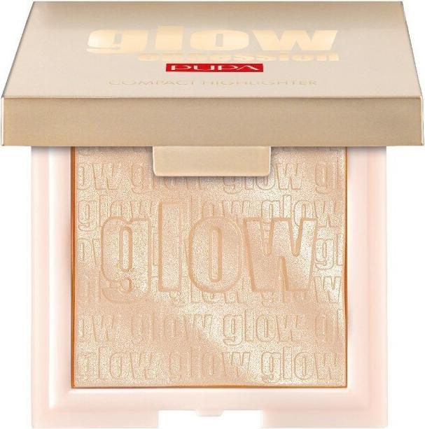 Pupa Milano Pupa Glow Obsession Compact Highlighter 100 Light Gold 6g (Light Gold, Highlighter, 6 g)