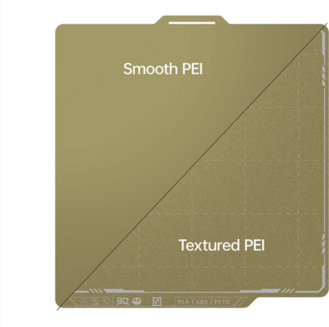 3d-printerstore.ch BIQU Buildplate for Bambu Lab textured PEI - smooth PEI for P1/X1 Series