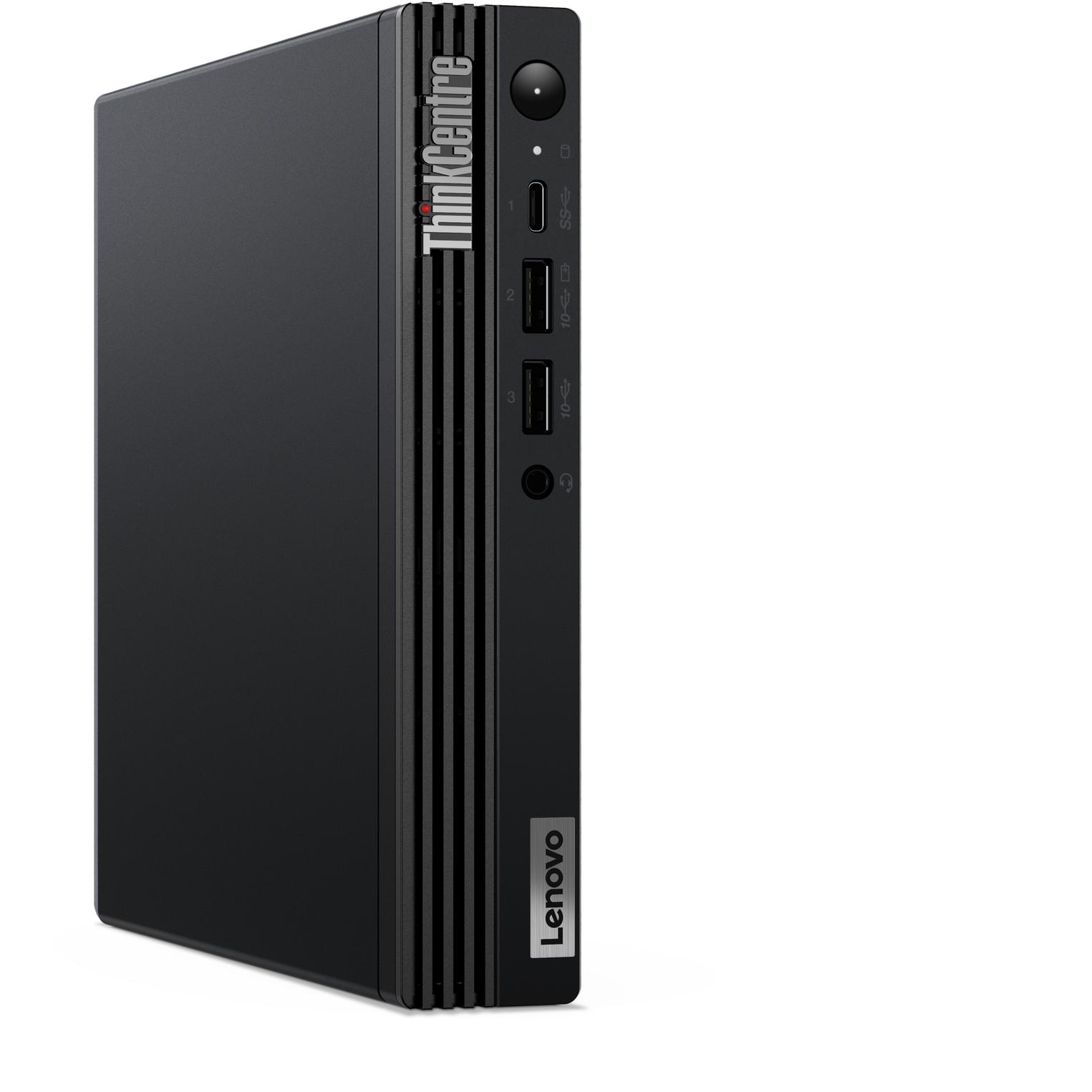 Thumbnail - Lenovo ThinkCentre M70q Gen 4 (Intel Core i5-13400T, 16 GB, 256 GB, UHD Graphics 730), PC, Schwarz