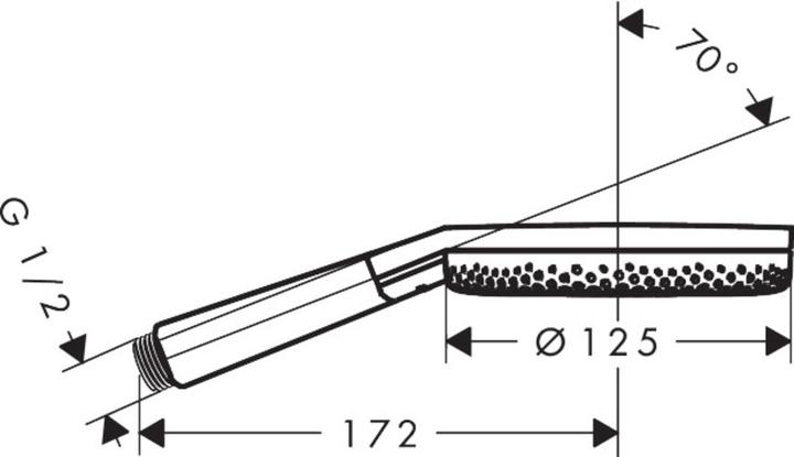Immagine prodotto hansgrohe Doccia a pioggia con tecnologia EcoSmart+, RainAir e PowderRain, funzione anticalcare (3 Tipi di raggi, 5.90 l/min)