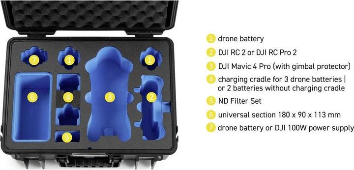 Productafbeelding B&W International DJI Mavic 4 Pro - Transportkoffer B&W Typ 5000 (Drone koffer, Dji Mavic 4 Pro)