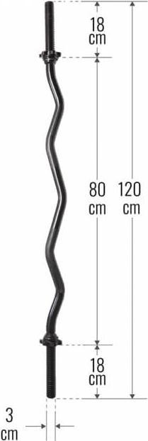Image du produit Gorilla Sports Barre de curling