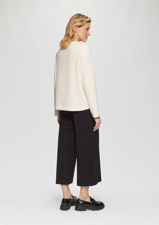 Produktbild s.Oliver Sweatshirt Fliessendes Langarmshirt mit Wasserfall-Kragen (46)