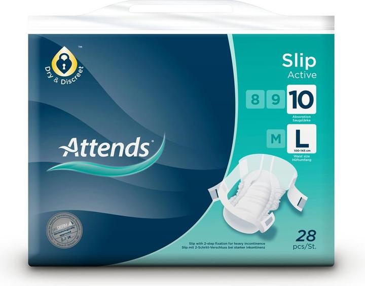 Actual product image Attends Slip 10 Active L (28 x, Large)