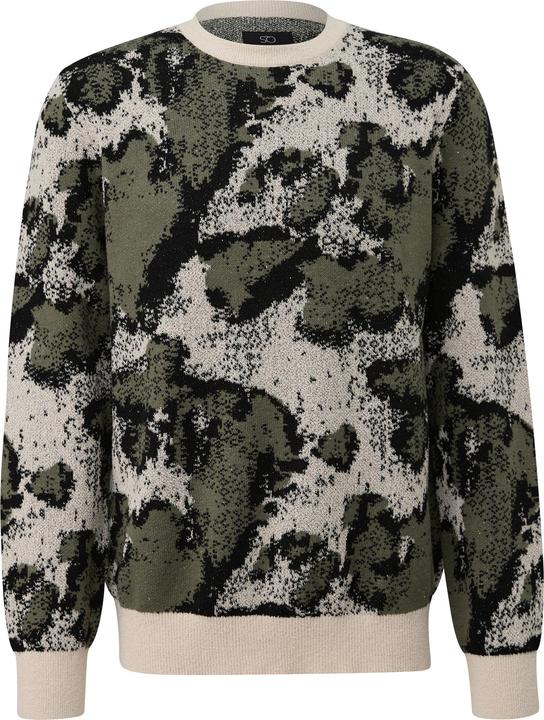 Produktbild s.Oliver Strickpullover Pullover mit Camouflagemuster (XL)