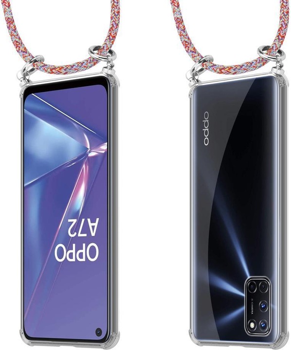 Produktbild Cadorabo TPU Handy Kette SILBER Cover