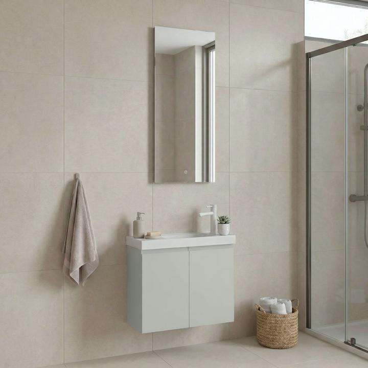 Produktbild Homitis Ferla 60 Bathroom Cabinet With Sink & Mirror Set (2 Pieces)