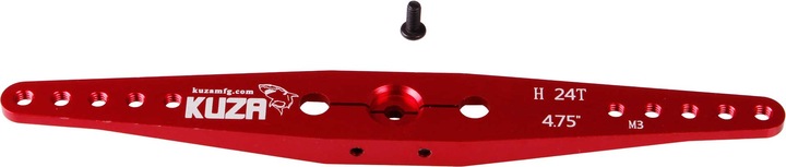 Produktbild Kuza servohebel 2-arm hitec 24t 120/108/96/84 72mm 4.75" m3 heavy duty v2 aluminium