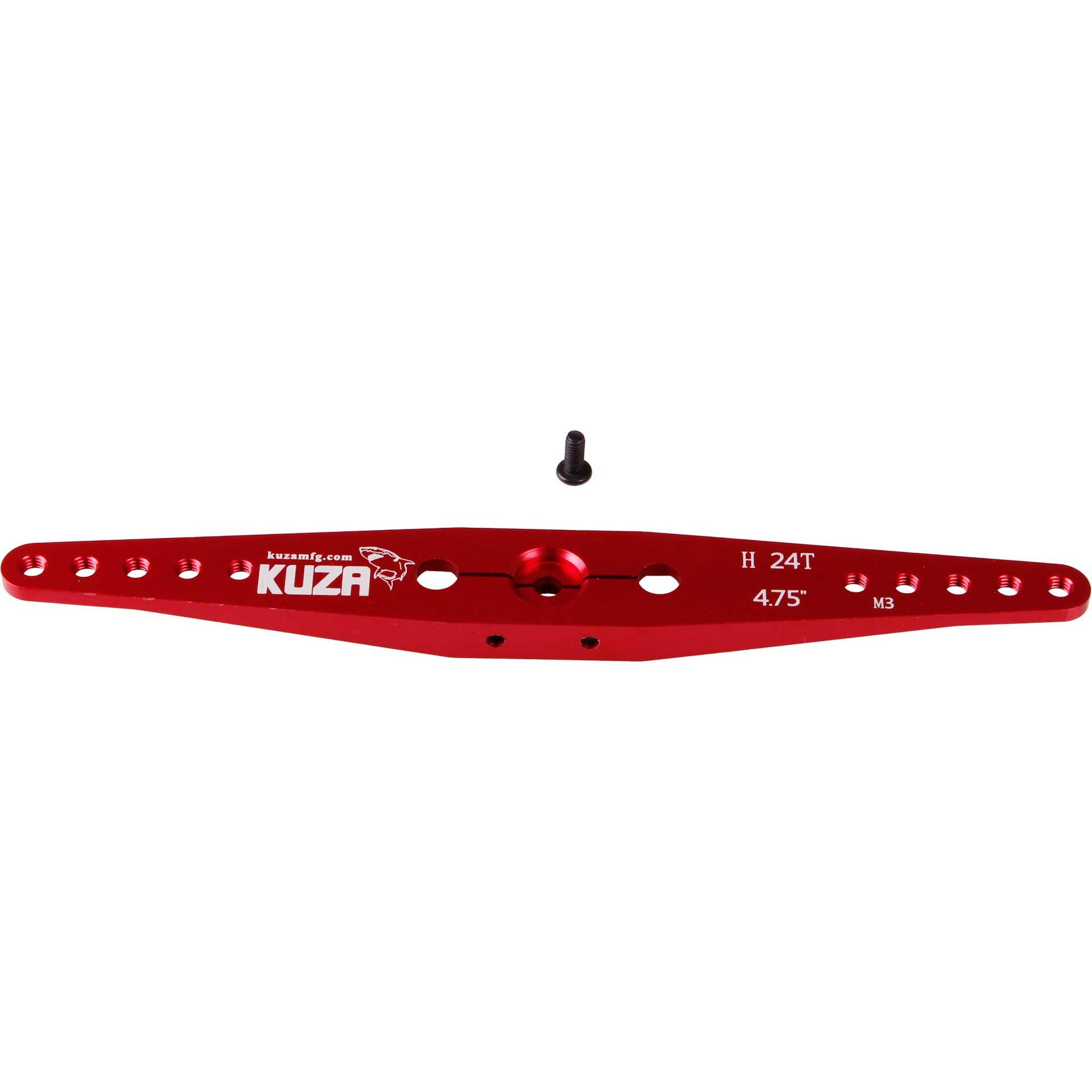Kuza servohebel 2-arm hitec 24t 120/108/96/84 72mm 4.75" m3 heavy duty v2 aluminium
