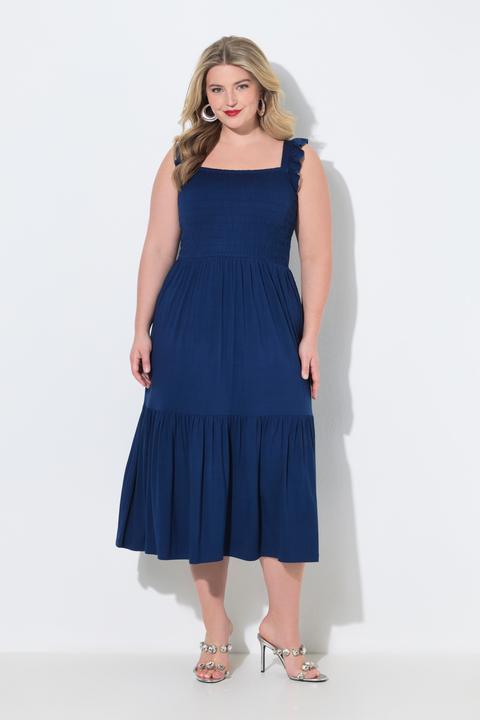 Image du produit Miamoda Robe midi smockée, modèle sans manches (46)