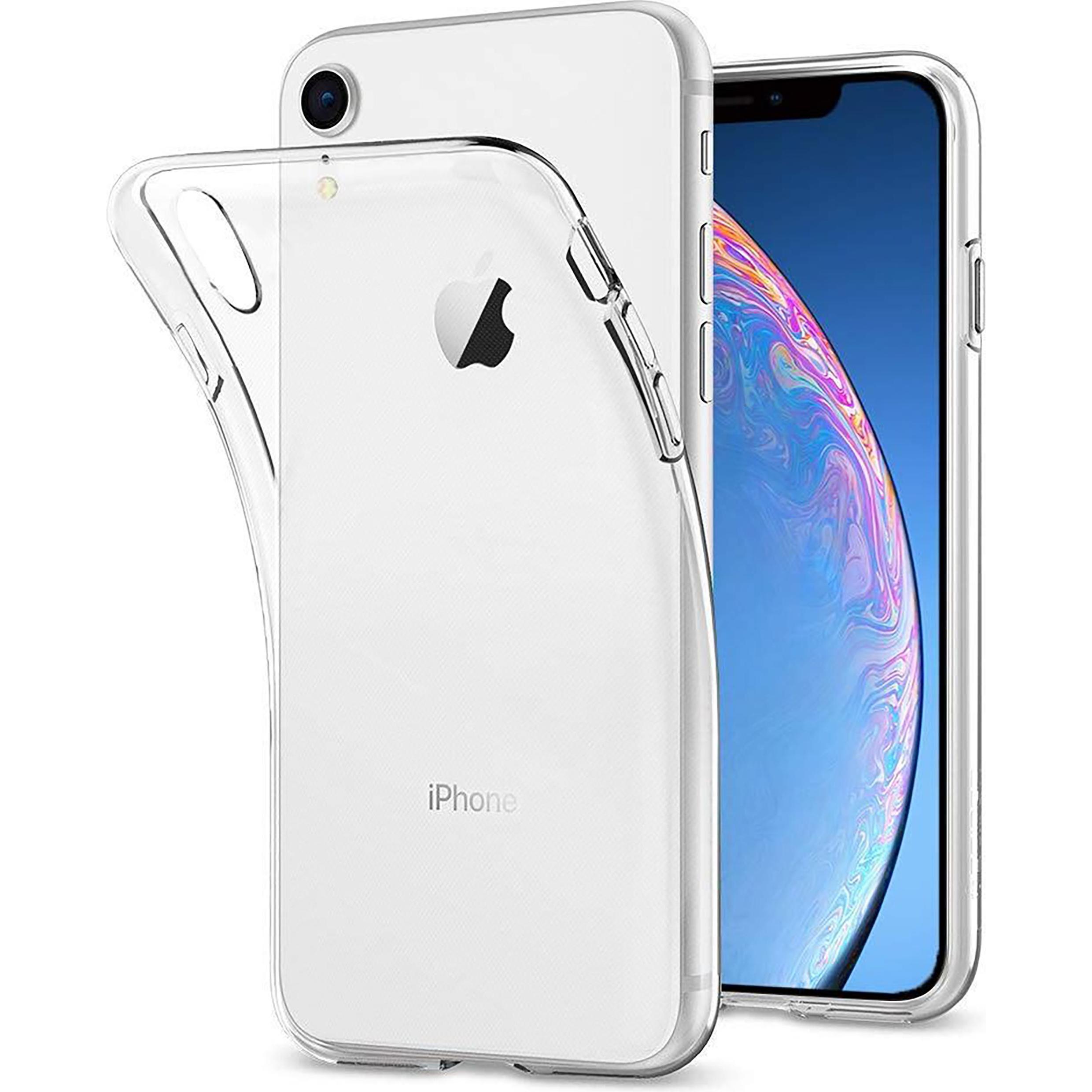 Cazy Silikon Hülle Kompatibel mit iPhone Xr - Soft TPU Schutz - Transparant (Apple iPhone XR), Smartphone Hülle, Transpa...