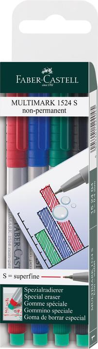 Produktbild Faber-Castell Overheadstift Multimark (Mehrfarbig, 0.40 mm, 4 x)