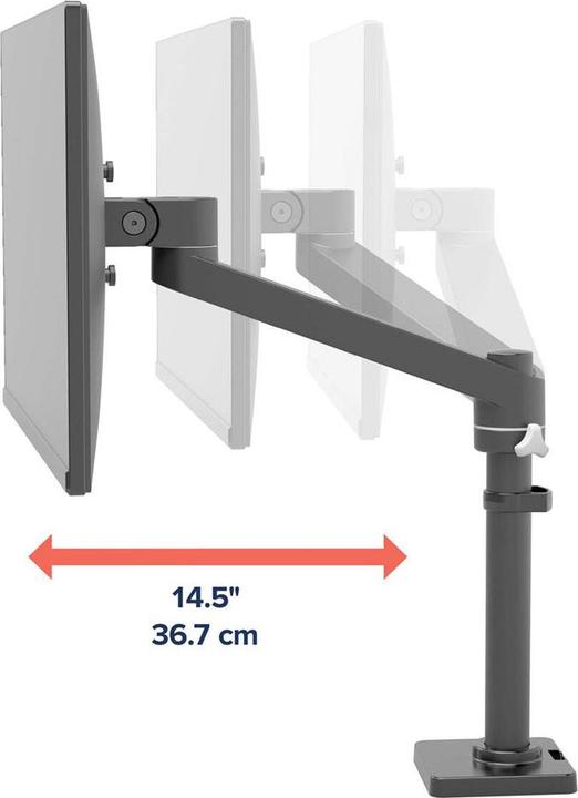 Image du produit Ergotron Bras pour écran NX Noir (Tables, 34", 8 kg)
