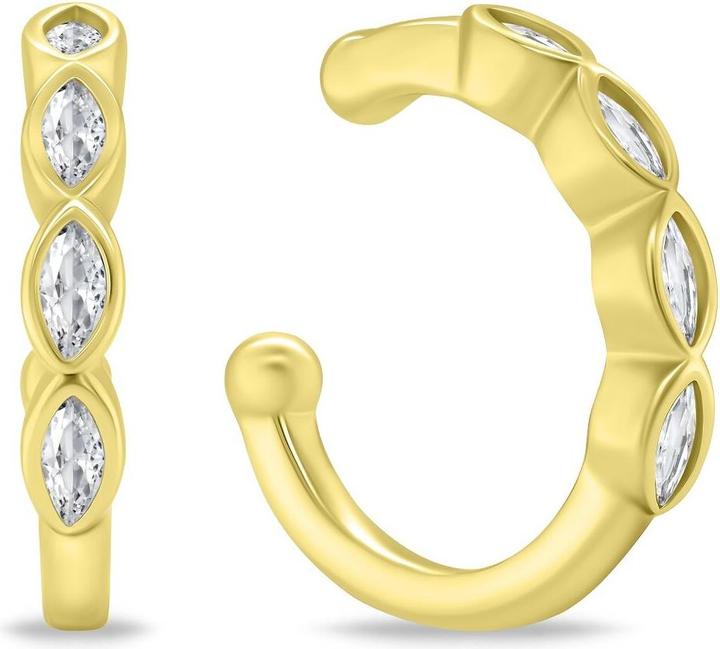 Produktbild Brilio Silver - Elegant gold-plated earrings with zircons EA782Y