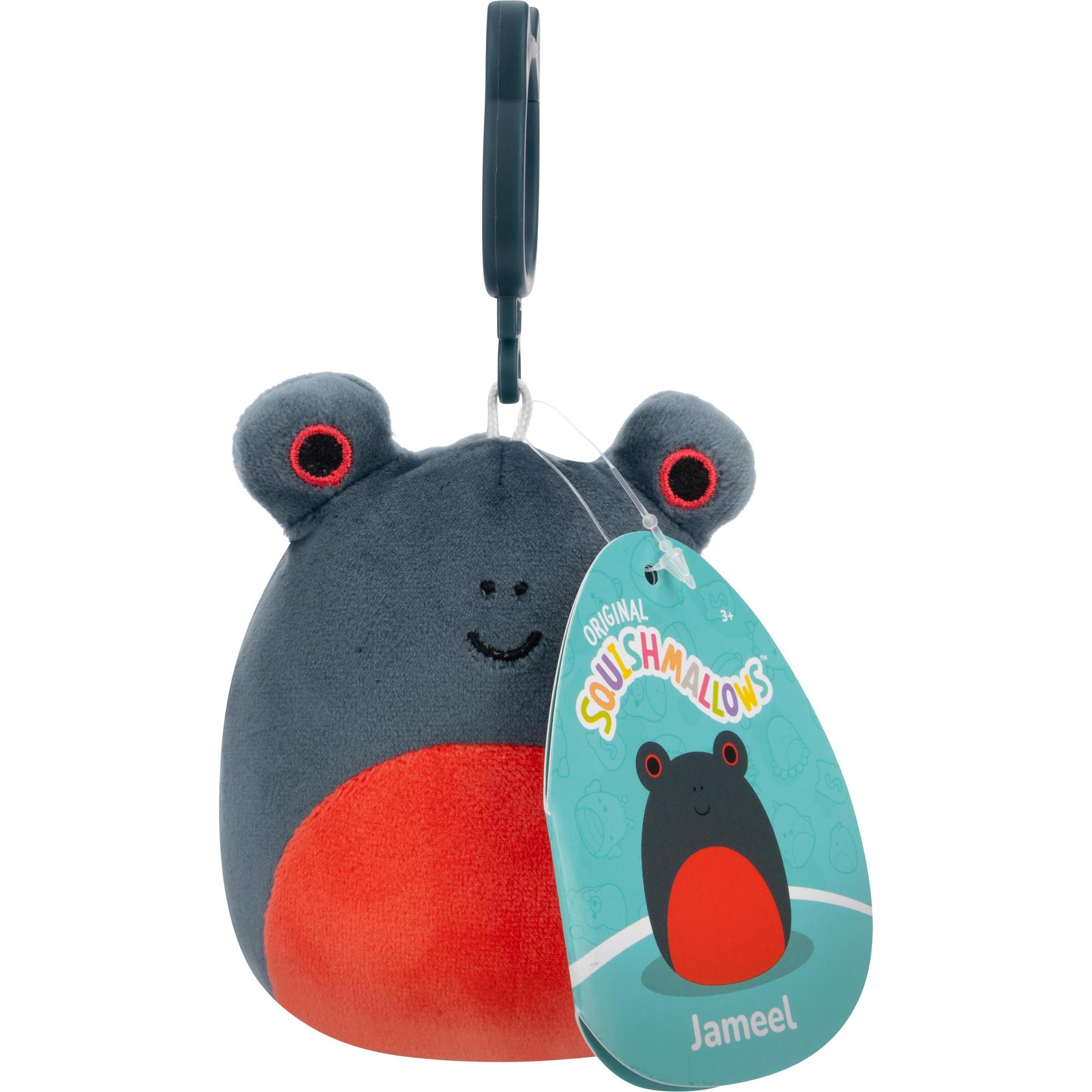 Squishmallows, Jungen, Schlüsselanhänger, 9 cm P18 Clip On - Jameel Frog