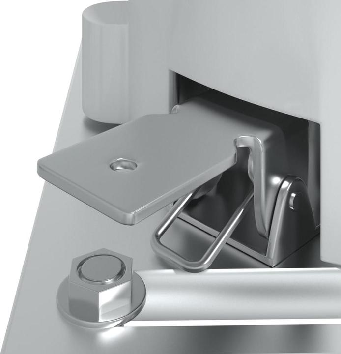 Produktbild vidaXL Stützen für Markisen Weiss 450x245 cm Eisen,Farbe: Weiss (4.50 m)