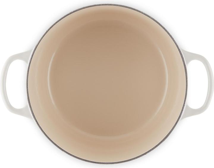 Produktbild Le Creuset Bräter hoch SIGNATURE Meringue (24 cm, Bräter + Schmortopf, Gusseisen)