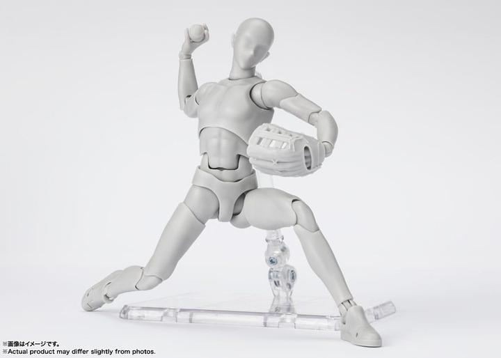 Actual product image Bandai S.H. Figuarts figurine Body-Kun Sports Edition DX Set (Gray Color Ver.) 16 cm