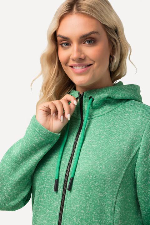 Image du produit Ulla Popken Veste en maille polaire, capuche, poches zippées (50, 52)