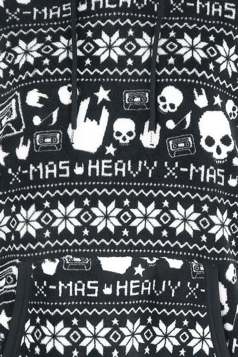 Produktbild Urban Classics Schwarzer Kapuzenpullover im Norweger-Look (S)