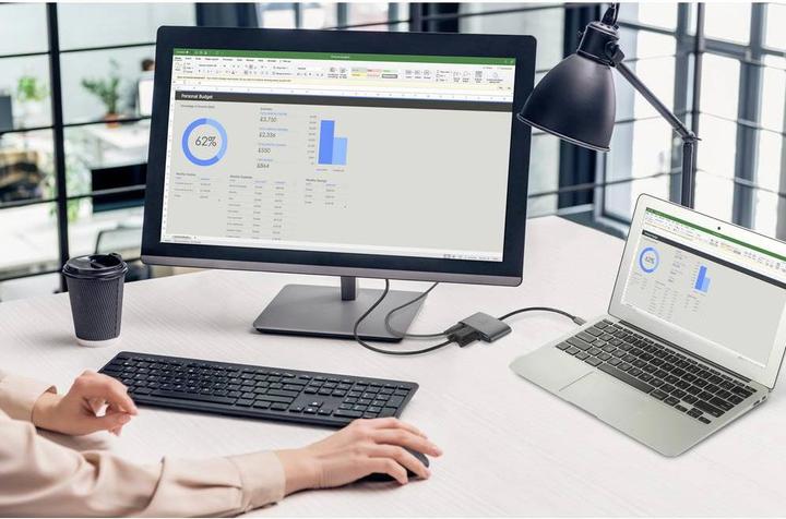 Immagine prodotto Renkforce Adattatore USB-C®, VGA (1x USB-C® maschio - 1x USB-C® femmina (Power Deliv (USB-A, VGA, 15 cm)