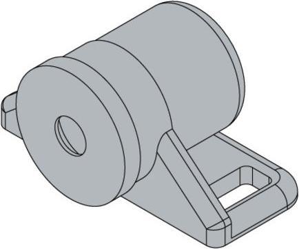 Produktbild Hettich Magnetschnäpper 33 mm, Haltekraft 0.6 kg, schwarz