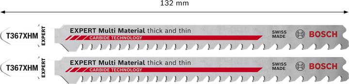 Produktbild Bosch Professional Zubehör EXPERT 'Multi Material' T 367 XHM Stichsägeblatt, 2 Stück
