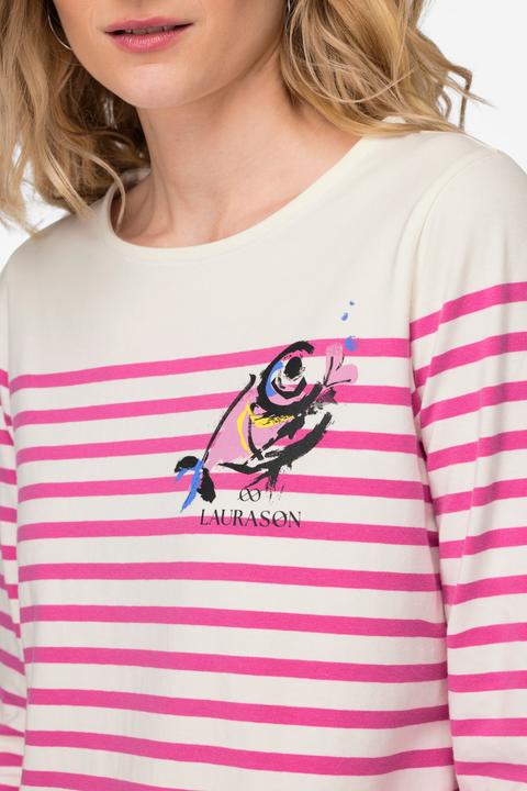 Produktbild Laurasøn T-Shirt, Ringel, Fisch Motiv, Rundhals, Langarm (XL)