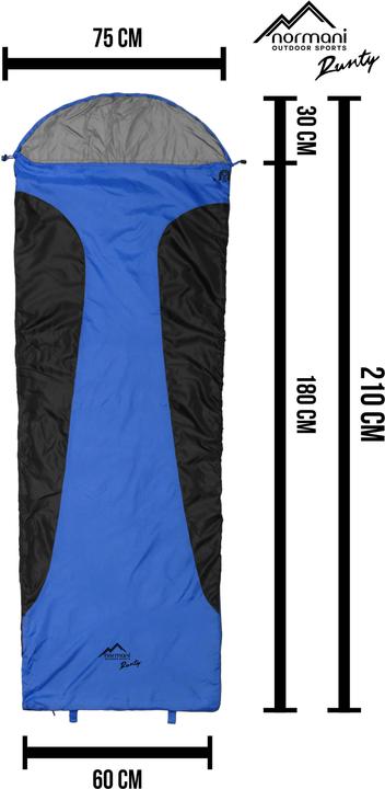 Actual product image Normani Ultralight sleeping bag Runty (210 cm)