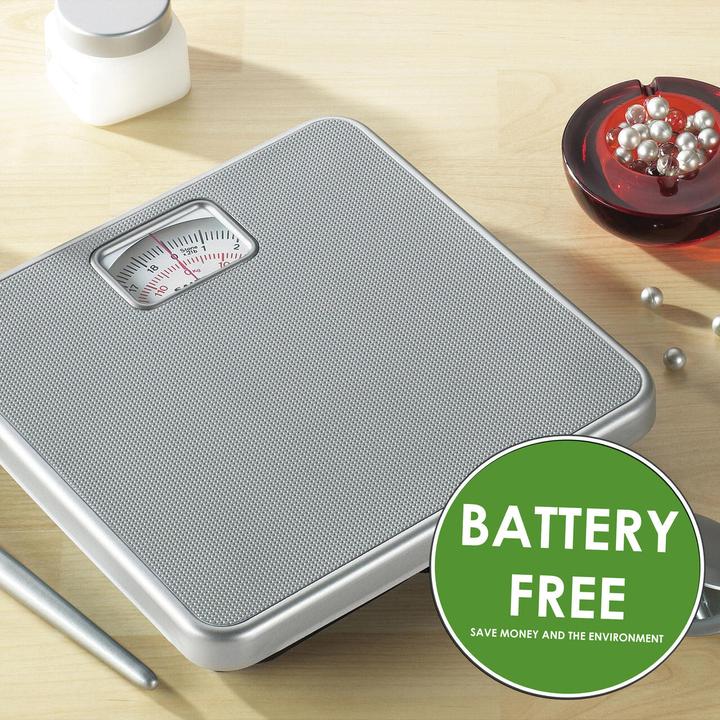 Actual product image Salter 433 SVDR Mechanical Bathroom Scale Silver (120 kg)