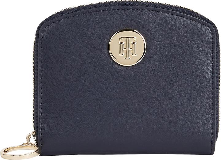 Actual product image Tommy Hilfiger Ladies Th Chic Med Purse Travel Accessories Bi-Fold Wallet, Space Blue