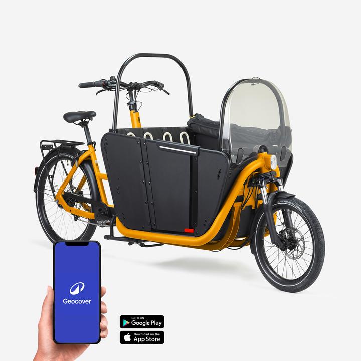 Immagine prodotto Btwin E-cargo bike Cargobike Long John F900E Family giallo