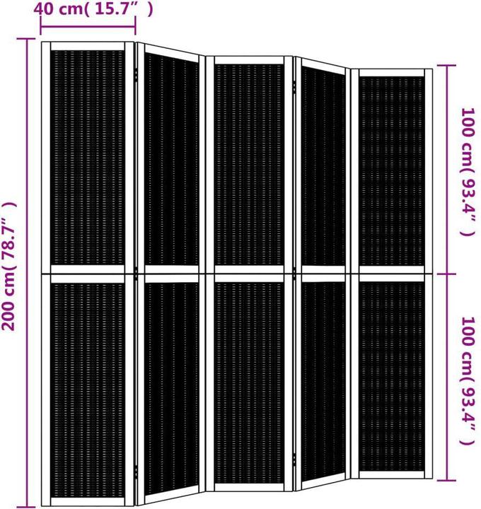 Produktbild vidaXL Paravent