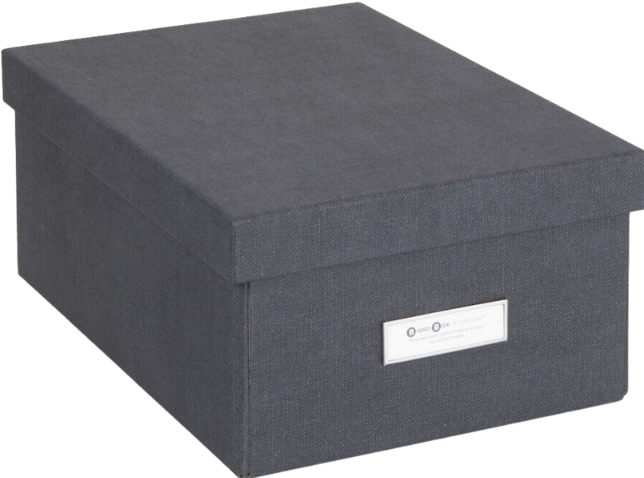 Produktbild Bigso KARIN Aufbewahrungsbox Schwarz Canvas