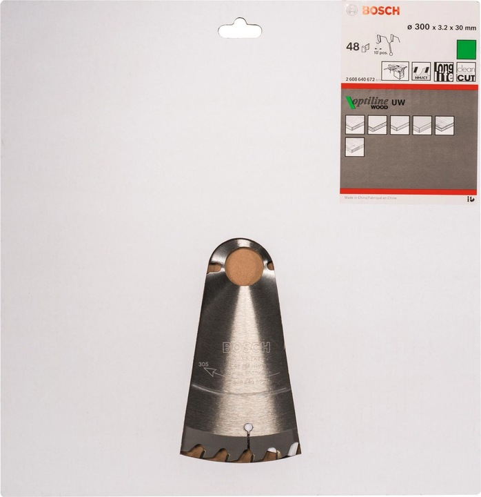 Immagine prodotto Bosch Professional Zubehör Lama per sega circolare PRO Wood, 300 x 3,2 x 30 mm