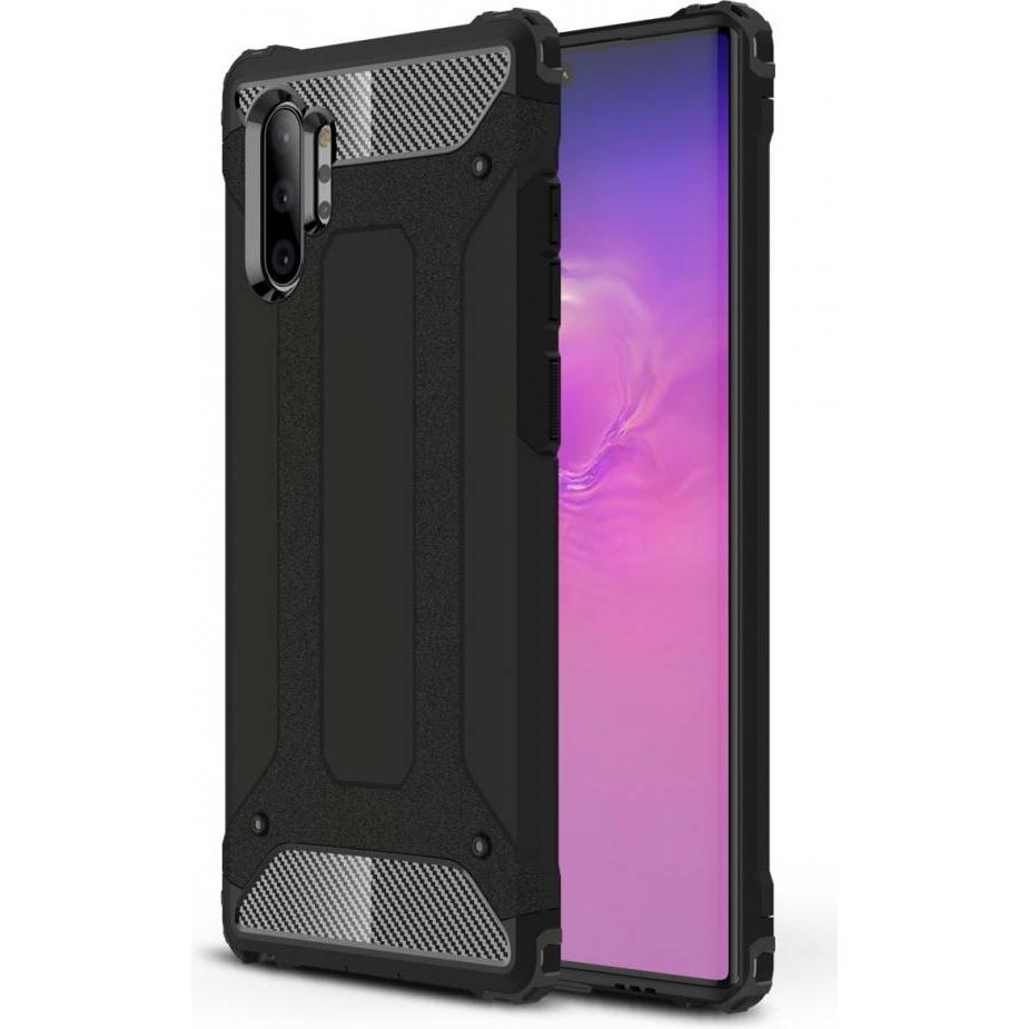 Screenguard AdventureCase Samsung Galaxy Note10+ Hybrid Hülle (Samsung Galaxy Note 10+), Smartphone Hülle, Schwarz