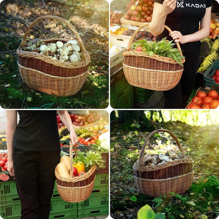 Actual product image Kadax Weidenkorb für Pilze und Einkäufe