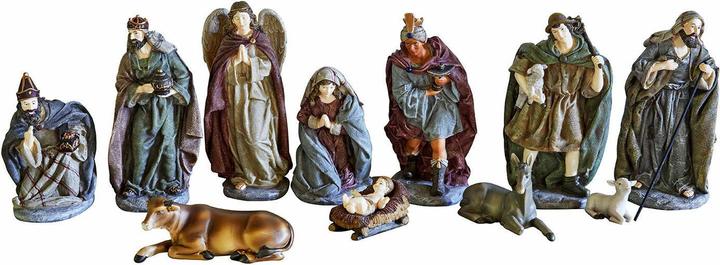 Loberon Krippenfigur 11er Set Luniva bunt