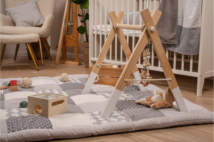 Immagine prodotto Ullenboom Coperta gattonante elefanti grigi 120 x 120 cm