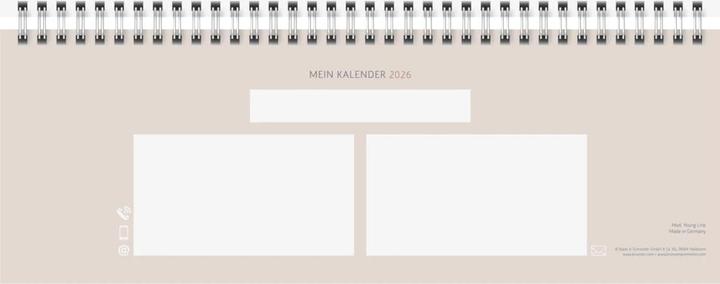 Immagine prodotto Ridoide rido idé Tisch-Querkalender Design Line 2026 Cloudy 297 x 105 mm (297 x 105 mm)